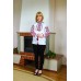 Embroidered blouse "Attractive Geometry"
